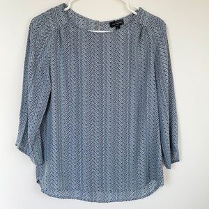 The Limited blue blouse